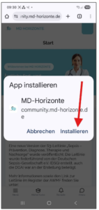 App installieren