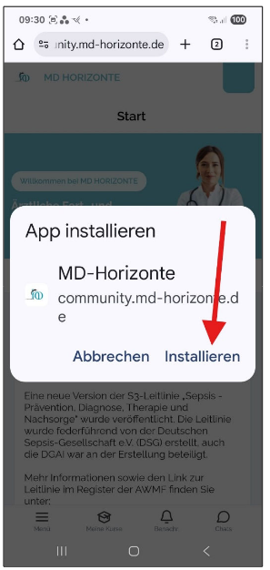 App installieren