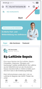 App auf dem Smartphone